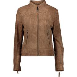 Women's Bella Rusty Brown 100% Napa Leather Jacket- - L