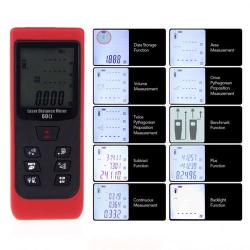 Rzx-60 Handheld Digital Laser Distance Meter Measurer Tilt Measurement Range Finder Area