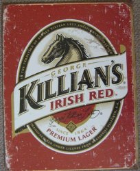 Killians Irish Red Retro Style Distressed Metal Sign MT6