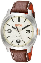 Boss Orange Hugo Boss Men's 'cape Town' Quartz Stainless Steel And Leather Casual Watch Color:brown Model: 1513411