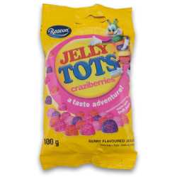 Jelly Tots Flavoured Jellies 100G - Craziberries Berry