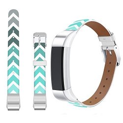 Jolook For Fitbit Alta Leather Bands Citroen Jolook Replacement Leather Wristband Straps Bands For Fitbit Alta Hr for Fitbit Alta - Grey Black Blue