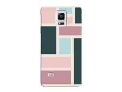 Squares And Rectangle Pastel Pattern Phone Printed Hard Plastic Phone Case For Samsung Note 5