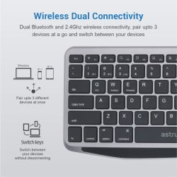 Astrum Multi Mode Wireless Keyboard + Touchpad - KT210