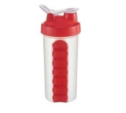 Ine Sports And Fitness Bpa Free Plastic Fitness Shaker With Pill Box