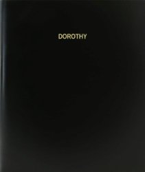 Bookfactory Dorothy Log Book Journal Logbook - 120 Page 8.5"X11" Black Hardbound XLOG-120-7CS-A-L-BLACK Dorothy Log Book