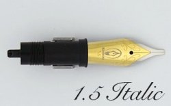 Edison Accessories Bi-color Steel 1.5MM Italic Nib - ED-STLGNIB-15