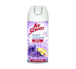 Air Scents Touch Of Scents Push Dispenser Refill Lavender & Vanilla 100ML