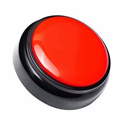 Neutral Sound Talking Button Record Sound Box Answer Buzzers 30 Seconds Recording Red And BLACK0