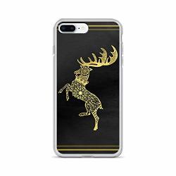 Iphone 7 PLUS 8 Plus Case Anti-scratch Television Show Transparent Cases Cover An Ornate Version Of The House Baratheon Sigil From The Tv Shows Series Crystal Clear