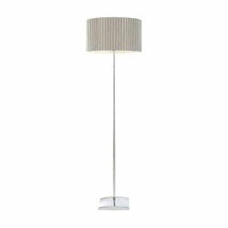 Lee Radiant Floor Light Chrome And Grey 1XE27 Livestainable