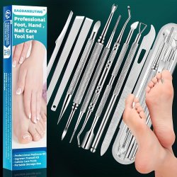 10-IN-1 Ultimate Foot Care Pedicure Kit - Multi-functional Foot Files Rasp And Exfoliator For Smooth Skin - Perfect Halloween Gift For Women And Wives