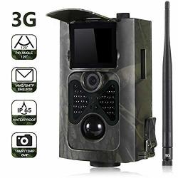 Suntekcam 3G Trail Game Camera 1080P 16MP Wildlife Camera Motion Activated Night Vision With 2.4 Inch Lcd Display IP66 Waterproof Design For Wildlife Hunting