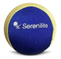 Serenilite Relax Dual Colored Hand Therapy Stress Ball - Optimal Stress Relief - Great For Hand Exercises And Strengthening Golden State Yellow blue