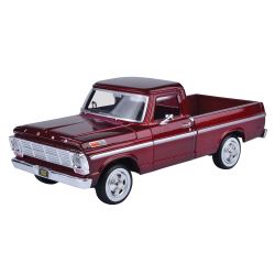 1969 Ford F-100 Pickup Scale 1:24 Metallic Red