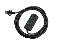 Extension Cord 10A 1MM Black Side By Side 5M