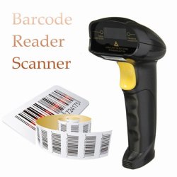 Black USB Handheld Laser Barcode Bar Code Scan Reader Scanner