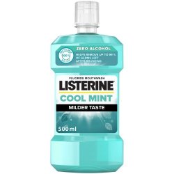 Listerine Cool Mint Mouthwash Milder Taste Zero Alcohol 500ML