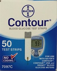 Bayer Ascensia Contour 50 Blood Glucose Test Strips 100 Test Strips Boxes Pack Of 2