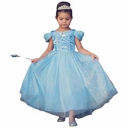 Trish Scully Child Queen Of The Kingdom Princess Dress Costume Blue 5 Years