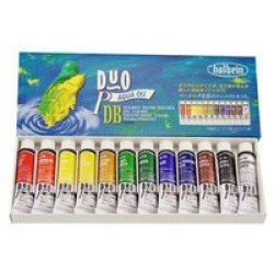Duo Aqua - Watermixable Oil Paint - 10ML - Set Of 12