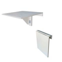 Folding Wall Mounted Drop-leaf Table 50X50CM - White
