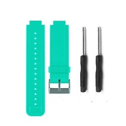 HWHMH Allrun 1PC Replacement Silicone Bands With 2PCS Pin Removal Tools For Garmin Vivoactive No Tracker Replacement Bands Only Teal