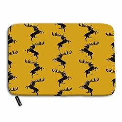 Randell Doormat For Bathroom And Livingroom Stag Noble Yellow Design For The Of Website Paper Packaging Materials Non Slip Doormat 23.6" W X 15.7" L