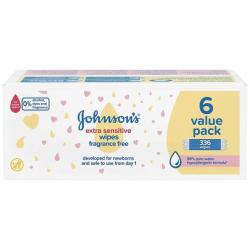 Johnsons Johnson's Baby Extra Sensitive Wipes 336S