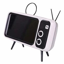 Kiode Retro Mobile Phone Holder MINI Speaker Retro Tv Mobile Phone Screen Stand Retro Tv Bluetooth Wireless Speaker Phone Holder