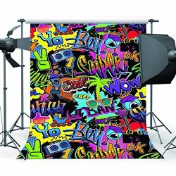 Mehofoto Hip Pop 80 S 90 S Backdrop Rock Music Graffiti