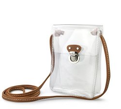 Clear MINI Cross Body Single Shoulder Bag For Stadium Approved Clear