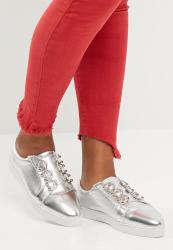 Dailyfriday Robyn Slip On Sneaker in Silver