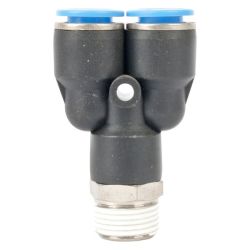 Aircraft - Pu Hose Fitting Y Joint 10MM-3 8 M - 2 Pack