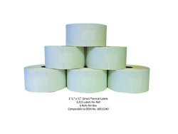 2.25 X 0.75 Direct Thermal Labels 1" Core 3315 Labels Per Roll Pack Of 6 Rolls