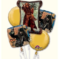 Pirates Of The Caribbean 'on Stranger Tides' Foil Balloon Bouquet