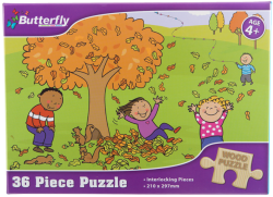 Wooden Puzzle A4 36 Piece Assorted Designs