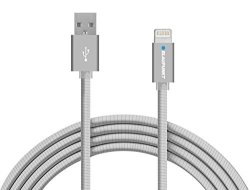 Blaupunkt High-performance 3 Ft Metal Tangle-free Data Sync & Fast Charge Lightning USB Cable Apple Mfi Certified For Iphone X 8 8 Plus 7 7 Plus 6 6S Plus Ipad And More