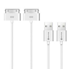 Apple 4S Cable 30-PIN USB Sync And Charging Data Cable For 4 4S 3G 3GS Ipad 1 2 3 And Ipod 5' 1.5 Meter - Pack Of 2