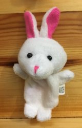 One Small Bunny Finger Puppet As Sewing Accessory