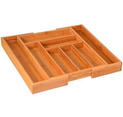 Home It Expandable Cutlery Drawer Organizer Utensil Organizer