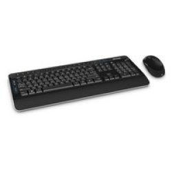 Microsoft Wireless Desktop 3050 Keyboard And Mouse Combo Rf Wireless Qwerty Us English Black