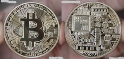 1 Bitcoin 2015 Gold Clad Coin Crypto 1 Tr Oz New Proof