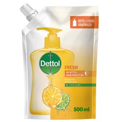 Dettol 500ML Liquid Hand Wash Hygiene Soap Fresh Refill Pouch Personal Care Ph Balance & Gentle On Skin