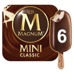 Magnum MINI Classic Ice Cream In Dark Chocte Multi-pack 6 X 60ML