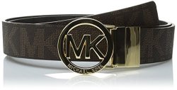 Michael Michael Kors Women's Michael Kors 32MM Reversible Buckle Logo Chocolate Md