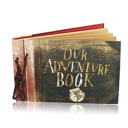 Deals on Our Adventure Book Travel Scrapbook Photo Album Pixar Up Handmade  Diy Retro Book For Craft Paper Valentines Day Gifts Wedding Guest Book  Anniversary Memory, Compare Prices & Shop Online
