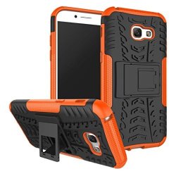Coohole Fashion Shockproof Heavy Duty Stand Case Skin Cover For Samsung Galaxy A5 2017 Orange