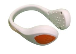 Led luminous Safety Shoe Clip On Light - Orange white