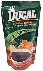 Ducal Refried Black Beans 8 Oz - Frijoles Negros Refritos Pack Of 12